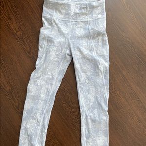 Lululemon white pattern pants
